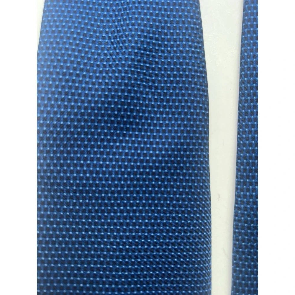 Tincati Milano Blue Luxury Tie 100% Silk Made In Italy Long 63 Inch